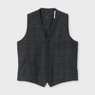 WINDOW PANE CHECK EMSEMBLE VEST