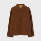 DIAGONAL MOLESKIN BLOUSON