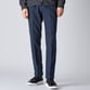 DIAGONAL MOLESKIN TAPERED SLACKS