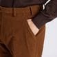 DIAGONAL MOLESKIN TAPERED SLACKS