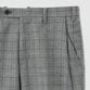 GLEN CHECK TAPERED SLACKS