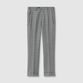 GLEN CHECK TAPERED SLACKS