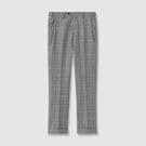 GLEN CHECK TAPERED SLACKS