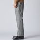 GLEN CHECK TAPERED SLACKS