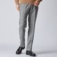 GLEN CHECK TAPERED SLACKS