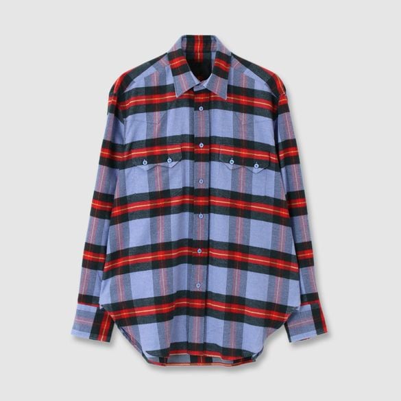 PLAID FLANNEL WESTERNSHIRT