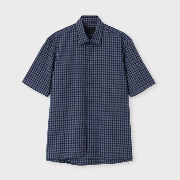 GINGUM CHECK ACTIVE WOOL SS SHIRT [ギンガム アクティブウール SSシャツ]