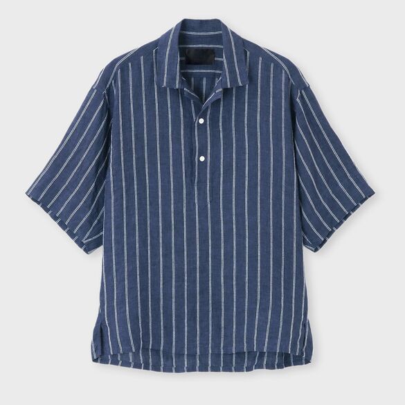 BANKER STRIPE LINEN SS SKIPPER [バンカーストライプ リネンSSスキッパー]