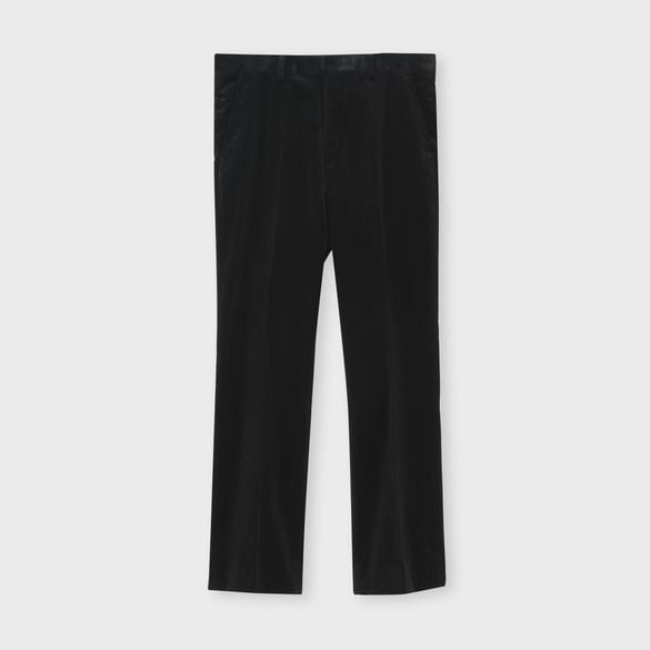 VELVET BOOT CUT SLACKS