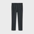 WOOL FLANNEL TAPERED SLACKS