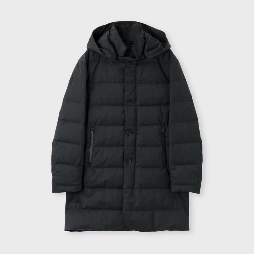 WOOL SERGE DOWN 　COAT