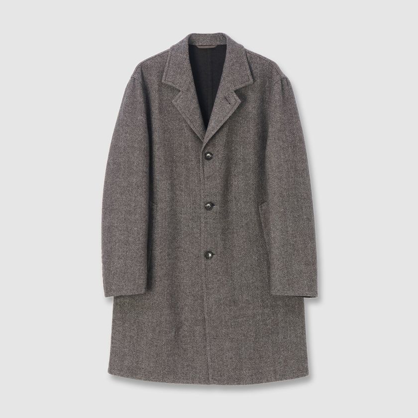 HERRINGBONE RIVER CHESTERFIELD 　COAT