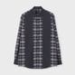 BLACK JAQUARD CHECK SHIRT [ブラックジャガード チェックシャツ]