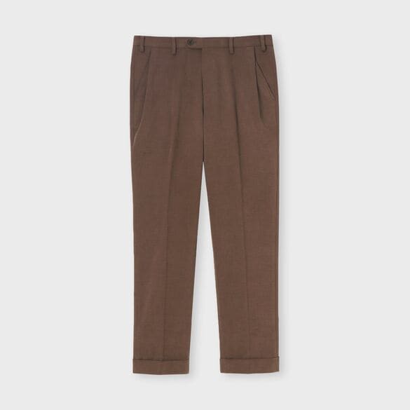 COTTON FLANNEL TAPERED SLACKS [コットンフランネル テーパードパンツ]