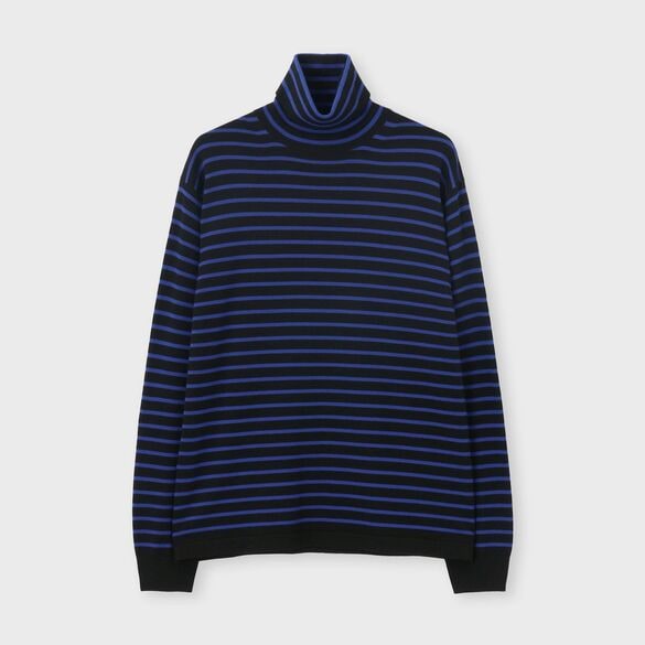 EFMW BORDER TURTLE NECK KNIT [ EFMW ボーダータートルネック]