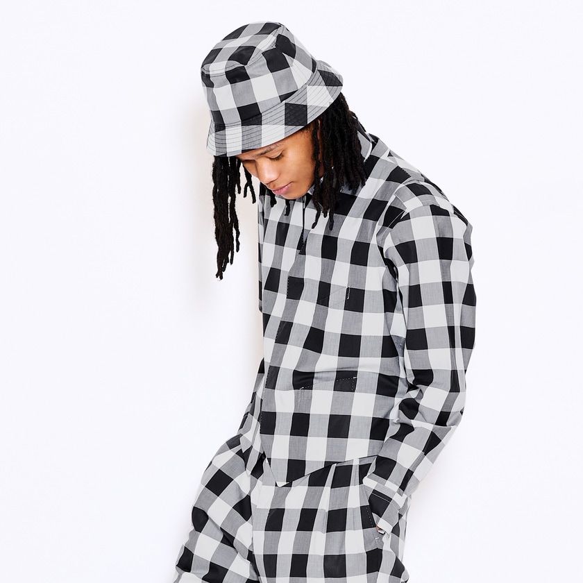 6-PIECES BLOCK CHECK VEST