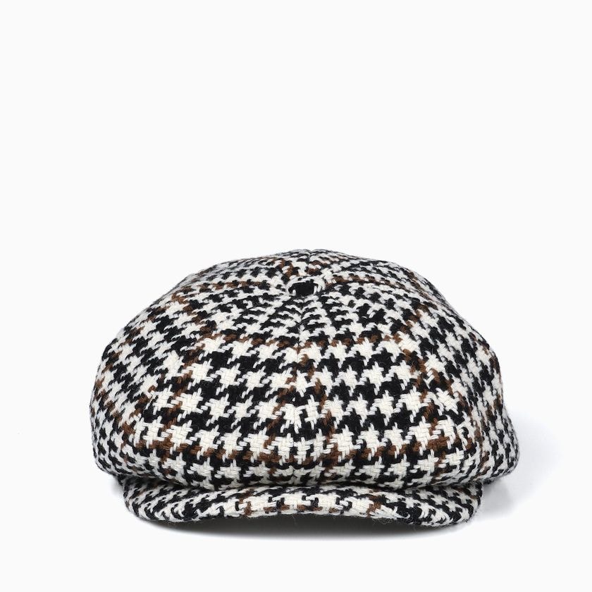 TWEEDY HOUNDSTOOTH CASQUETTE