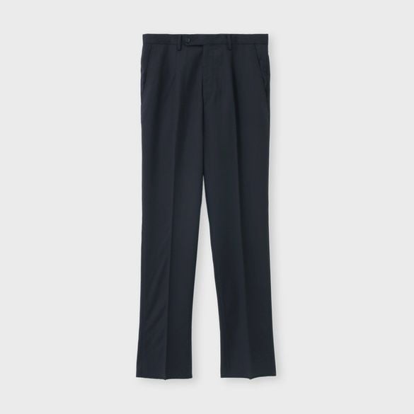 WOOL SERGE TAPERED SLACKS