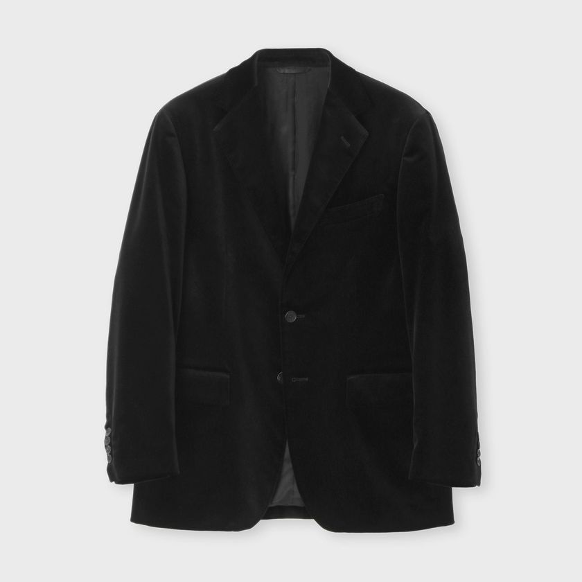 VELVET CONCAVED SHOULDER　 JACKET