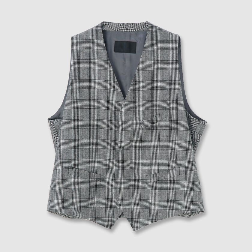 GLEN CHECK EMSEMBLE 　VEST